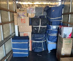 Tightly packed commercial moving truck interior in Scottsdale AZ